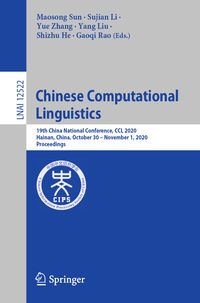 Produktbild: Chinese Computational Linguistics