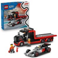 Produktbild: LEGO City 60493 F1 Truck mit Audi F1 Rennwagen, Spielzeugauto f&uuml;r Kinder