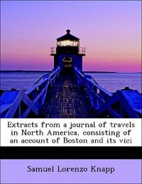Produktbild: Knapp, S: Extracts from a journal of travels in North Americ