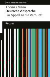 Produktbild: Deutsche Ansprache. Ein Appell an die Vernunft