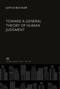 Produktbild: Toward a General Theory of Human Judgment