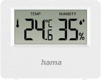 Produktbild: Hama Thermometer und Hygrometer "Ebro", digital, f&uuml;r innen oder au&szlig;en, Wei&szlig; Thermo-/Hygrometer 00222222