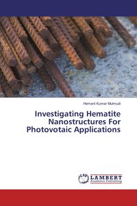 Produktbild: Investigating Hematite Nanostructures For Photovotaic Applications