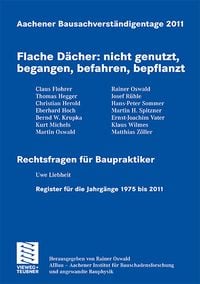 Produktbild: Aachener Bausachverst&auml;ndigentage 2011