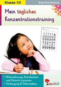 Produktbild: Mein t&auml;gliches Konzentrationstraining / Klasse 1-2