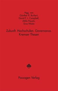 Produktbild: Zukunft. Hochschulen. Governance