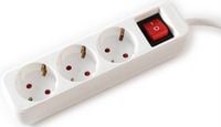 Produktbild: VALUE - Steckdosenleiste - Wechselstrom 250 V - 3600 Watt - Eingabe, Eingang CEE 7/4 - Ausgangsanschl&uuml;sse: 3 (3 x CEE 7/