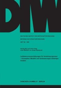 Produktbild: Leitdatenvoraussch&auml;tzungen f&uuml;r Verkehrsprognosen -