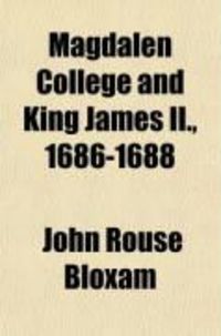 Produktbild: Magdalen College and King James II., 1686-1688