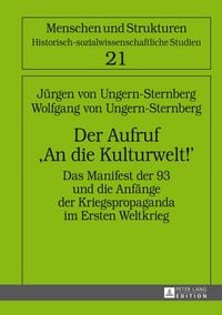 Produktbild: Der Aufruf «An die Kulturwelt!»