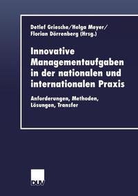 Produktbild: Innovative Managementaufgaben in der nationalen und internationalen Praxis