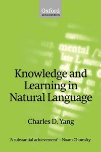 Produktbild: Knowledge and Learning in Natural Language