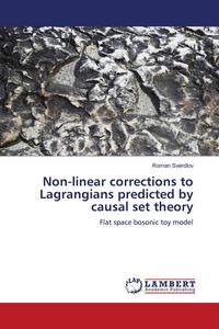 Produktbild: Non-linear corrections to Lagrangians predicted by causal set theory
