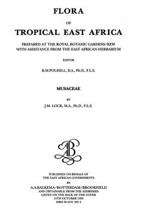 Produktbild: Flora of Tropical East Africa - Musaceae (1993)