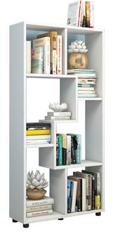 Produktbild: Holz Stand Regal Raumteiler B&uuml;cherregal Blina