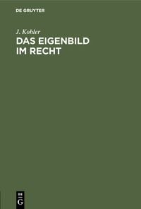Produktbild: Das Eigenbild im Recht