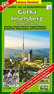 Produktbild: Wander-, Ski- und Radwanderkarte Gotha, Inselsberg und Umgebung