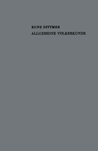 Produktbild: Allgemeine V&ouml;lkerkunde