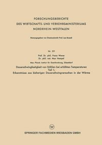 Produktbild: Dauerschwingfestigkeit von St&auml;hlen bei erh&ouml;hten Temperaturen