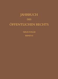 Produktbild: Jahrbuch des &ouml;ffentlichen Rechts der Gegenwart. Neue Folge