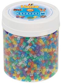 Bild vom Artikel Hama 209-54 - Perlen, Dose mit Midi-Bügelperlen, 3000 Stück, Glitter-Mix vom Autor 