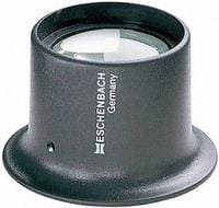 Produktbild: Eschenbach 1124110 Uhrmacherlupe Vergr&ouml;&szlig;erungsfaktor: 10 x Linsengr&ouml;&szlig;e: (&Oslash;) 25 mm Anthrazit