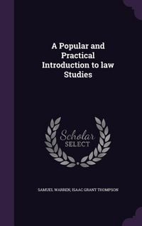 Produktbild: A Popular and Practical Introduction to law Studies