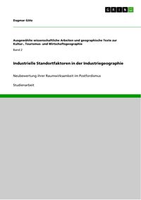 Produktbild: Industrielle Standortfaktoren in der Industriegeographie