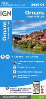 Produktbild: Ornans - Source de la Loue 1:25 000