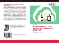 Produktbild: Como elaborar una sesi&oacute;n de clases por Internet