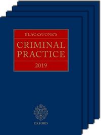 Produktbild: Blackstones Criminal Prac 2019