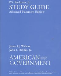 Produktbild: Wilson, J: Printed Study Guide for Wilson's American Governm