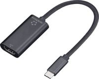 Produktbild: Renkforce RF-6700428 USB-C&reg; / HDMI Adapter [1x USB-C&reg; Stecker - 1x HDMI-Buchse] Schwarz 15 cm