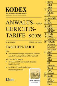 Produktbild: KODEX Anwalts- und Gerichtstarife 8/2026