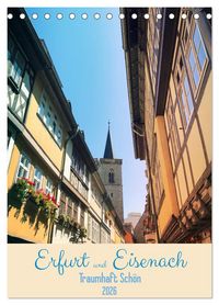 Produktbild: Erfurt und Eisenach - Traumhaft Sch&ouml;n (Tischkalender 2026 DIN A5 hoch), CALVENDO Monatskalender