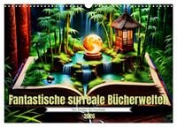 Produktbild: Fantastische surreale B&uuml;cherwelten (Wandkalender 2026 DIN A3 quer), CALVENDO Monatskalender