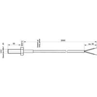 Produktbild: Enda Temperatursensor K4-TC-J-M8x50-2M F&uuml;hler-Typ J Messbereich Temperatur-50 bis 400 &deg;C Kabell&auml;nge (Details) 2 m F&uuml;hlerbreite 7.97 mm