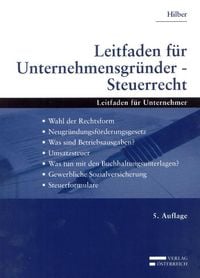 Produktbild: Leitfaden f&uuml;r Unternehmensgr&uuml;nder - Steuerrecht