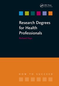 Produktbild: Research Degrees for Health Professionals