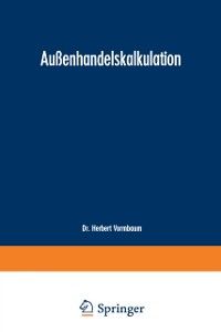 Produktbild: Au&szlig;enhandelskalkulation