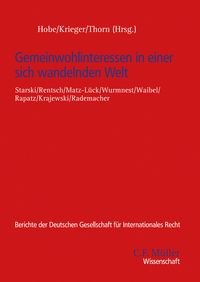 Produktbild: Gemeinwohlinteressen in einer sich wandelnden Welt