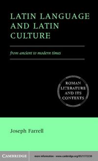 Produktbild: Latin Language and Latin Culture
