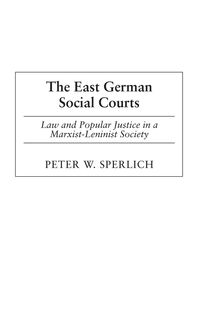 Produktbild: The East German Social Courts