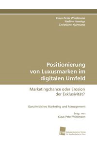 Produktbild: Positionierung von Luxusmarken im digitalen Umfeld