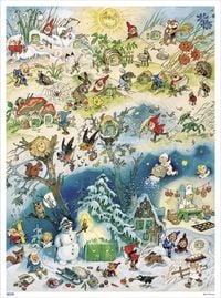 Produktbild: Adventskalender &raquo;Vier Jahreszeiten&laquo; 29 x 39 cm