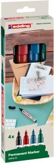 Produktbild Edding Permanentmarker EcoLine 25, 4er Set