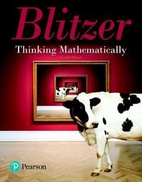 Produktbild: Blitzer, R: Thinking Mathematically