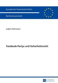 Produktbild: Facebook-Partys und Sicherheitsrecht