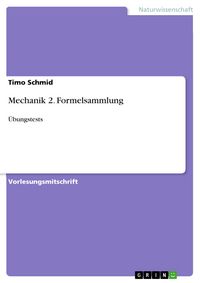 Produktbild: Mechanik 2. Formelsammlung