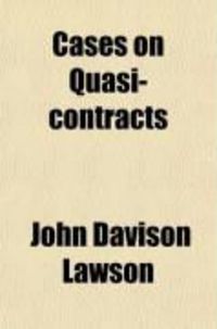 Produktbild: Cases on Quasi-Contracts